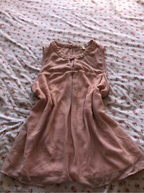 Monteau Blush Pink Sleeveless Chiffon Camisole